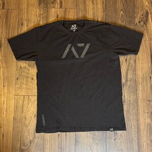 A7 Black Graphic Tee with Bar Grip